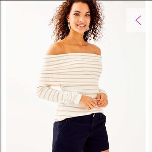 Christin sweater off the shoulder top